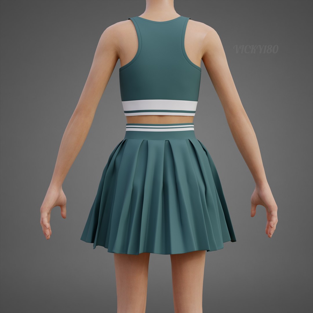 3D model Sports Wear Tennis Outfit Set -  Sports Bra Tank Top with Pleated Mini Skirt Clothing https://p.turbosquid.com/ts-thumb/Eb/VyaZN5/xq/0002/jpg/1781857289/1920x1080/fit_q87/890ef1582f97519a4cf0a1a2aba2263d6548f1fb/0002.jpg