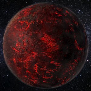 lava planet 55 cancri 3D model