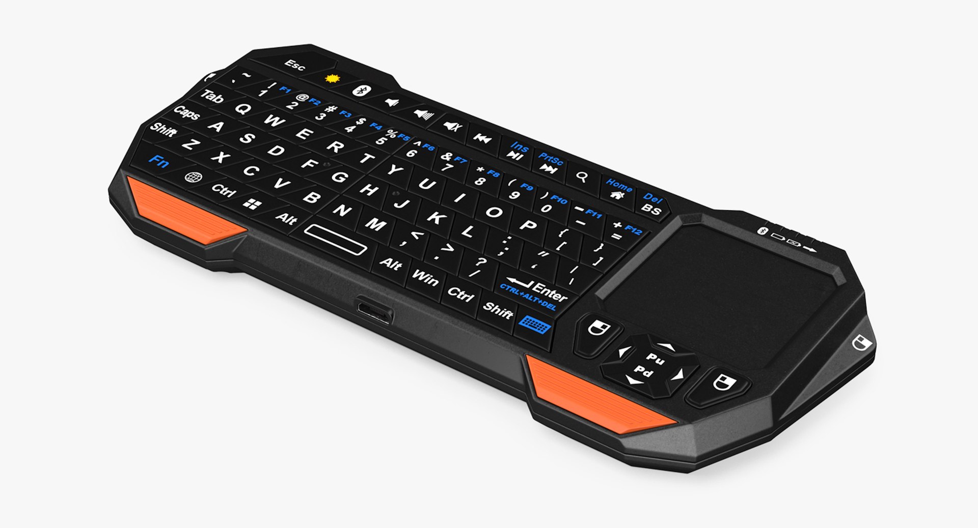 Portable Mini Wireless Keyboard Fosmon 3D Model 3D model preview