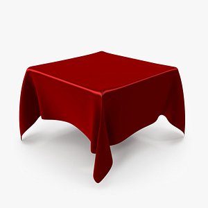 3d table tablecloth cloth model