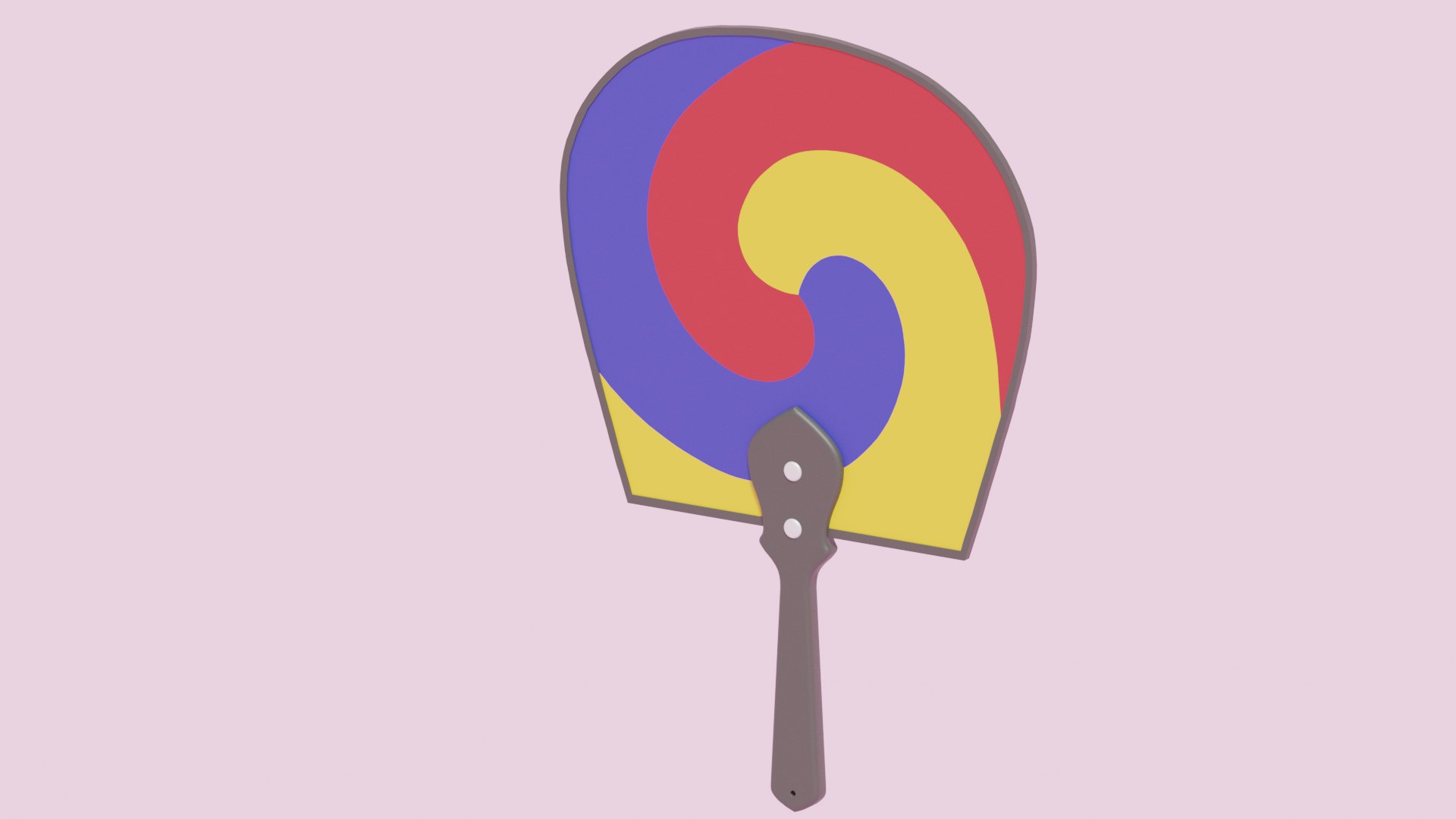 Korean Hand Fan model TurboSquid 1783283