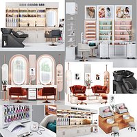 Beauty salon haircolor bar manicure pedicure