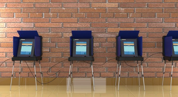 voting polling station 3D model