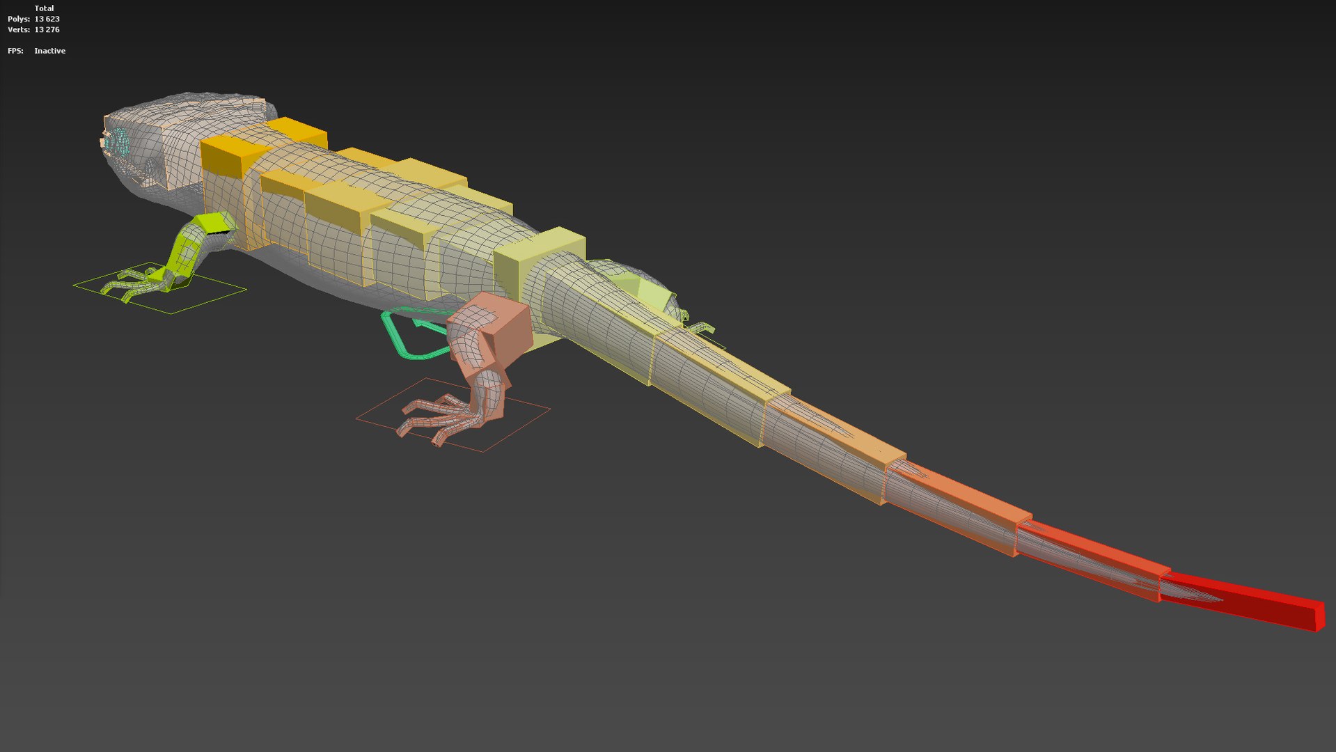 3D Mexican Alligator Lizard Rigged - TurboSquid 2305775