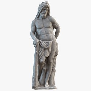 3D model Hercules with Lion Skin Garden Statue