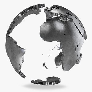 earth globe v1 world 3D model