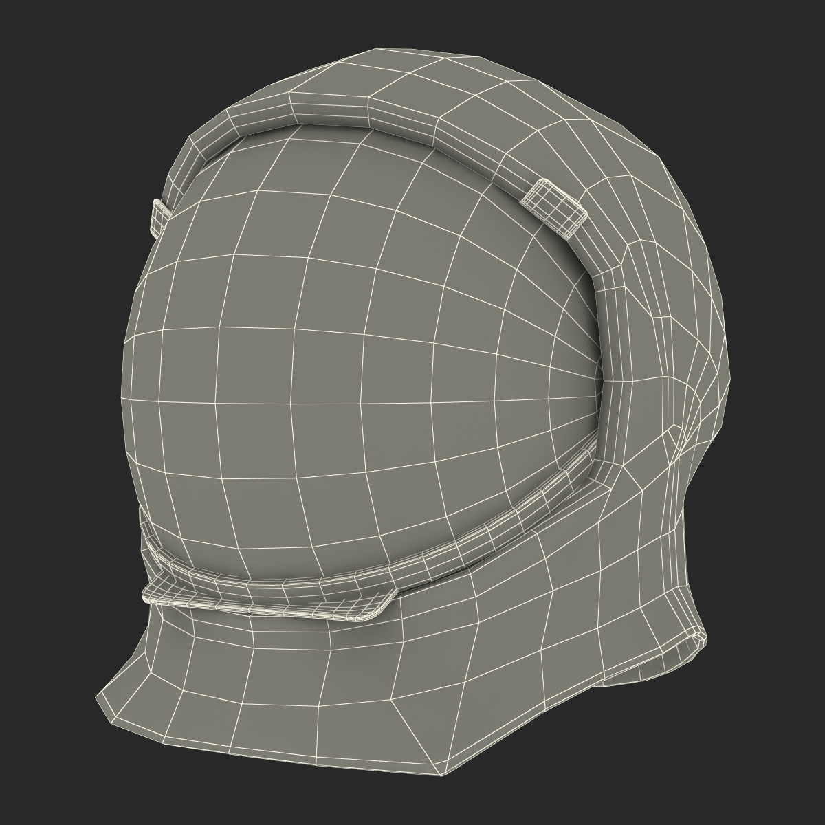 3d model a7l spacesuit helmet