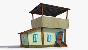 3D cartoon house