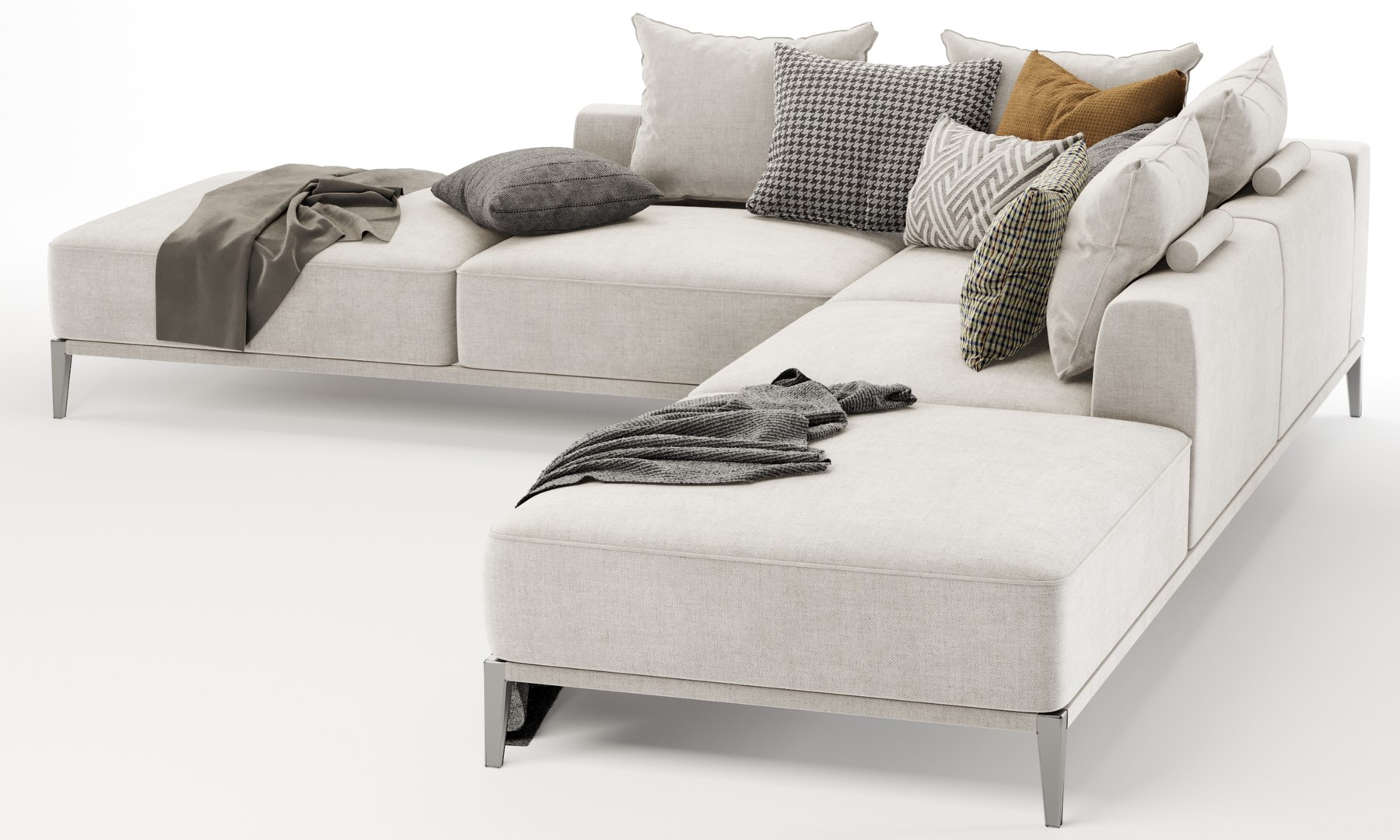 Romeo Corner Sofa By Flexform Model - TurboSquid 2261325