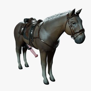 Horse PBR 4K High Details Rigged 3D model