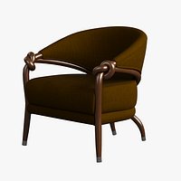Armchair Wooden 008