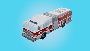 Low Poly Firetruck