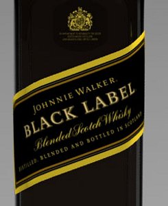3d johnnie walker black label bottle