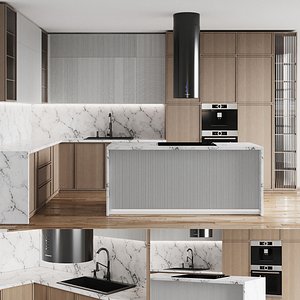 3D Kitchen 057 model