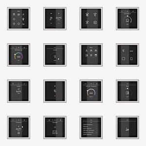 JUNG LS ZERO LS TOUCH - the smart KNX kit 54 items 3D model