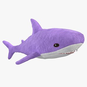 Soft Shark Toy Purple Color