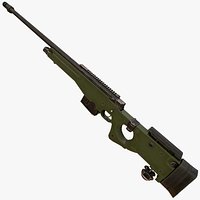 AWM  Accuracy International L96A3 Arctic Warfare .338 Lapua Magnum Green Color Without Scope