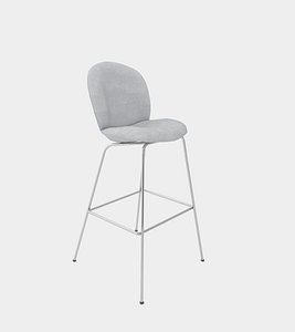 Bar and counter stool with fabric cover