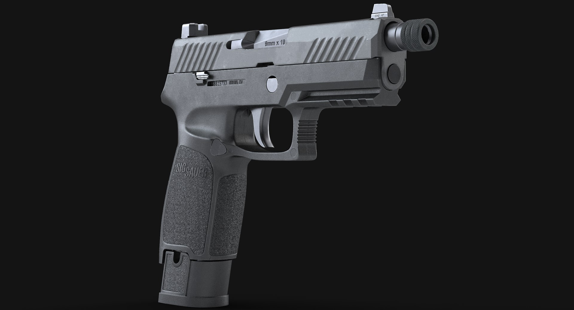 3D sig sauer p320 tacops model - TurboSquid 1202888