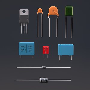 3d electronic components model
