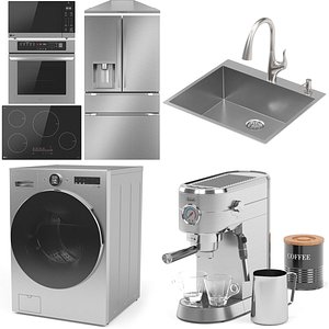 Kitchen equipment collection VOL 01 3D model