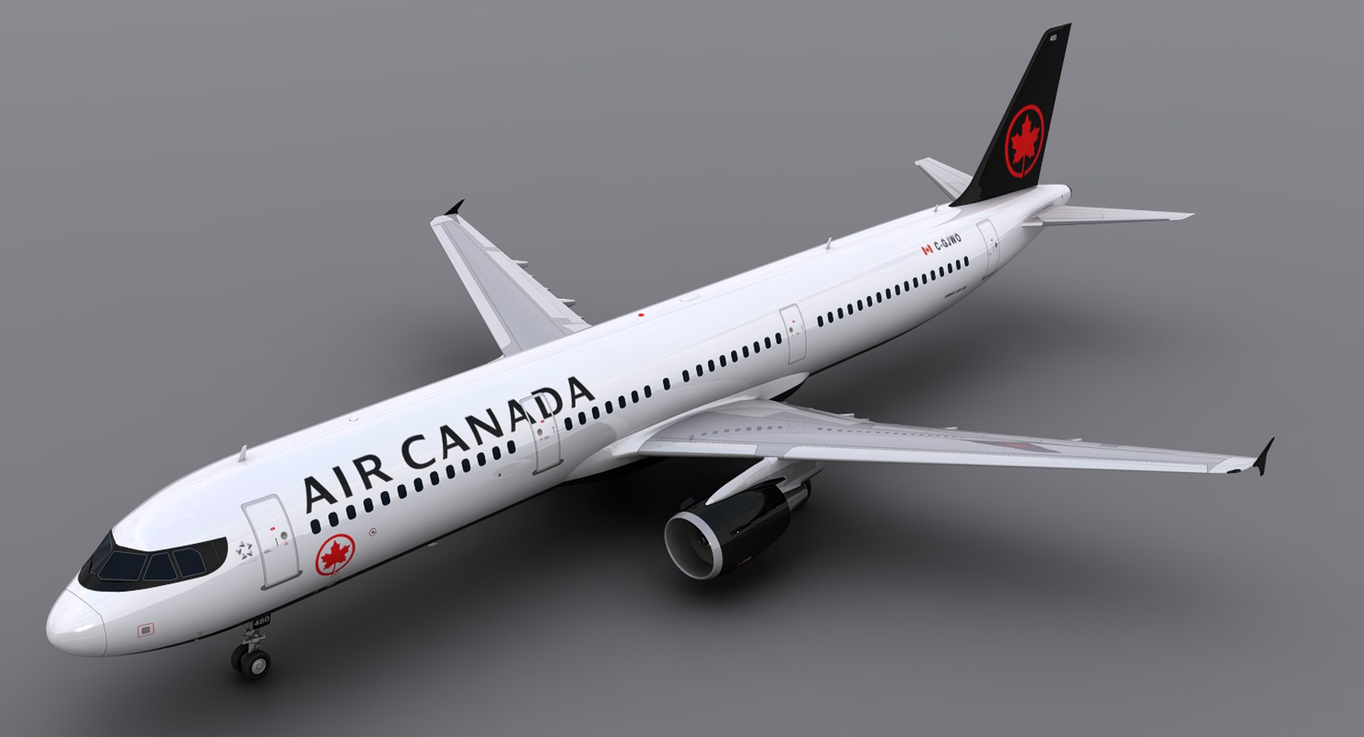 A321 Air Canada 3d Model