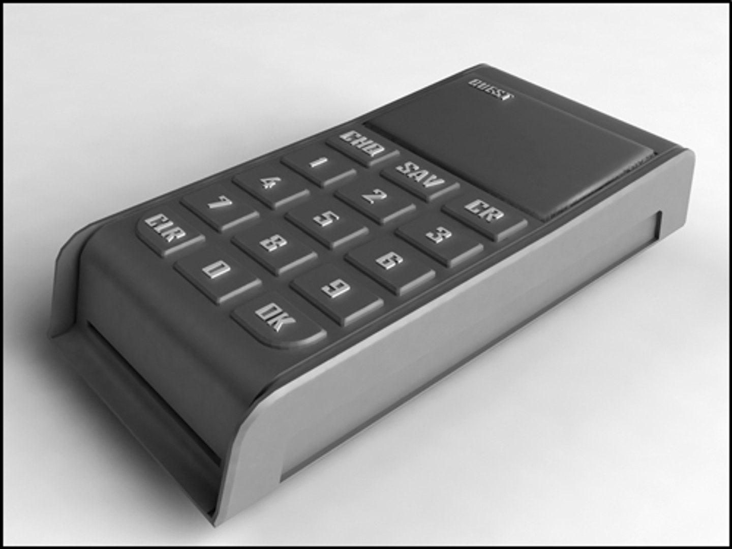 3d Model Of Pinpad Phone