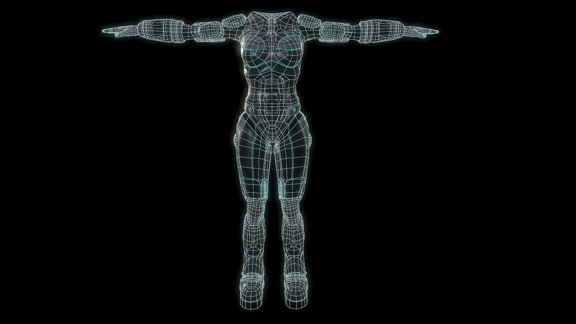 3D Female Sci-Fi suit - TurboSquid 1762048