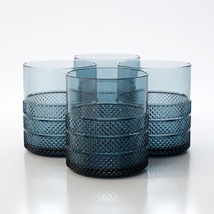 3D diamond point glass