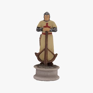 chess piece pawn white 3D
