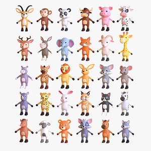 High-Quality  Cute Animal Character Pack 01