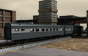 pullman passenger car 3d 3ds