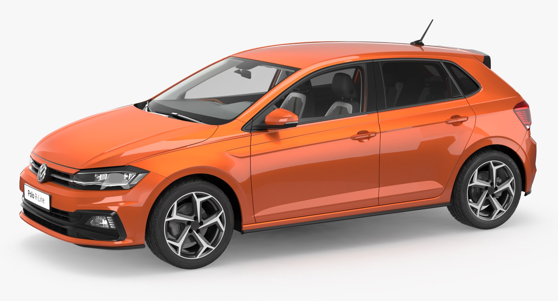 Volkswagen Polo 2018 3D Model 3D model preview