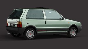 3D model 1985 Fiat Uno turbo ie