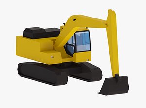 3D Excavator Construction 210LC Simplified model