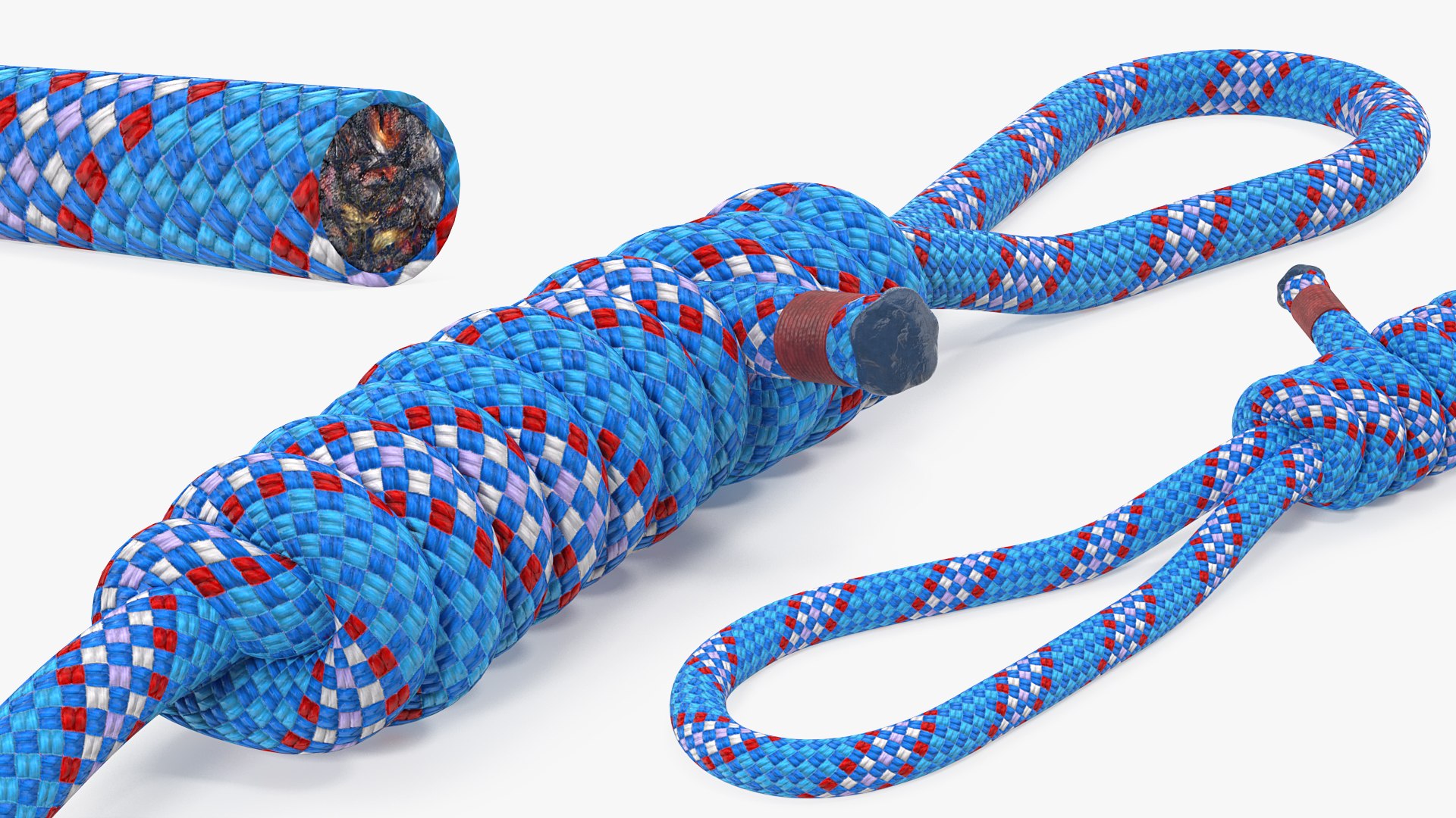 Bimini Twist Knot 3D model preview