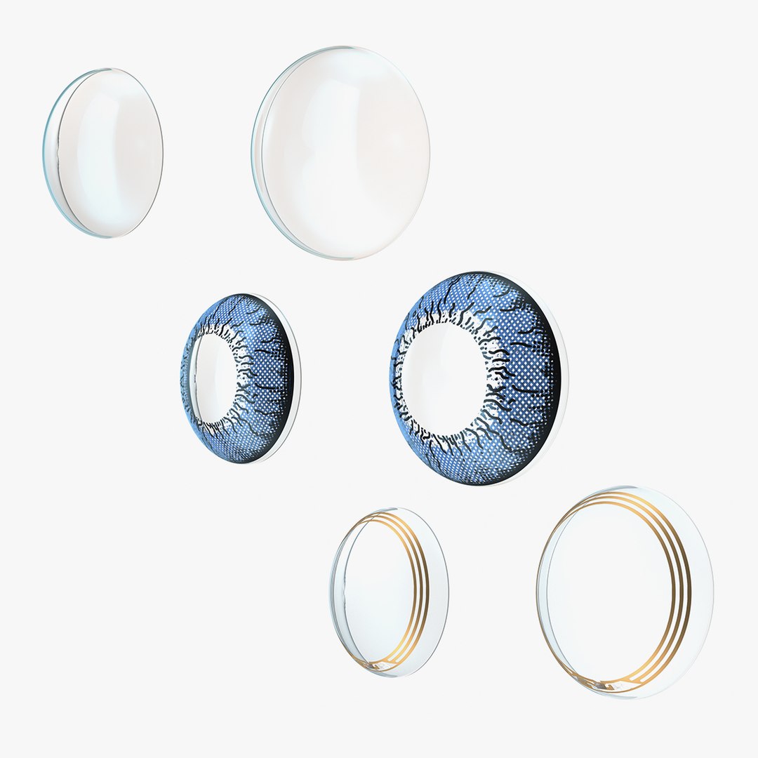 Contact Lenses Collection 3D model preview