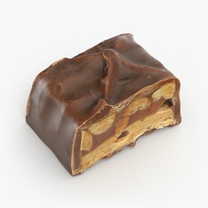 3D Snickers Chocolate Bar Bites - 3D Scanned