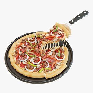 Pizza Supreme Slice 001