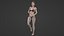 Realistic Sexy Woman Character female girl in bikini swimwear Low-poly