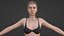 Realistic Sexy Woman Character female girl in bikini swimwear Low-poly
