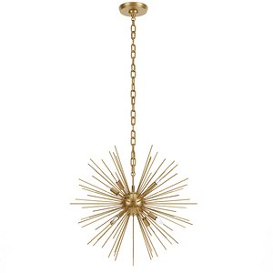 Brass Crater Glass Pendant 3D model