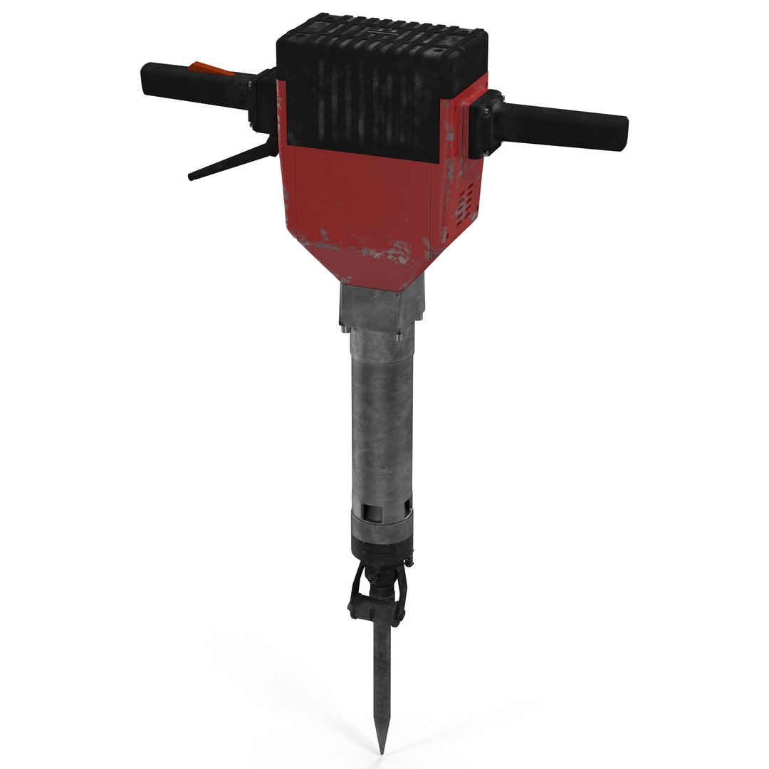 Old Electric Demolition Jack Hammer Generic 3D Model 3D model preview
