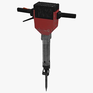 Old Electric Demolition Jack Hammer Generic 3D Model