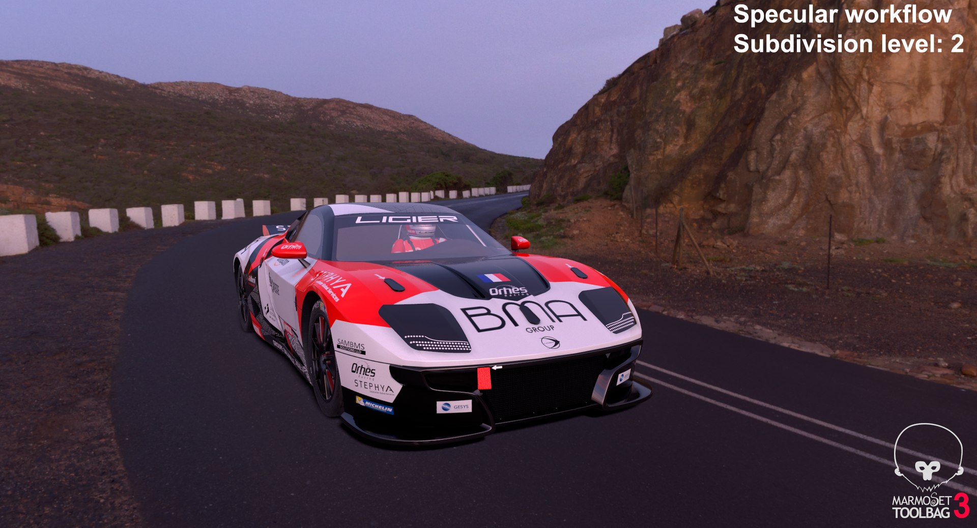 Ligier JS2 R Orhes Racing 24 model https://p.turbosquid.com/ts-thumb/Ec/lRZHL3/NI/screenshot014/png/1626356920/1920x1080/fit_q87/e0cd6748baf4e14fb5c233fa0511968db56b529f/screenshot014.jpg