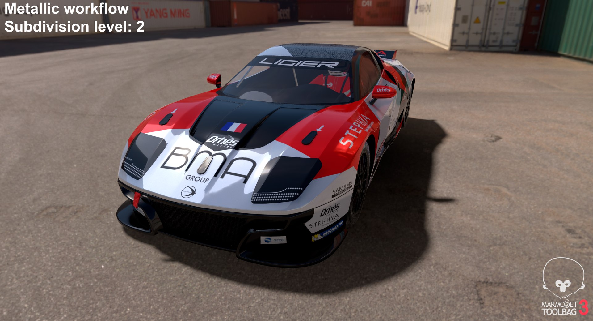 Ligier JS2 R Orhes Racing 24 model https://p.turbosquid.com/ts-thumb/Ec/lRZHL3/O1/screenshot010/png/1626356809/1920x1080/fit_q87/3f67b0b7f5d232bdb598e9df12e725467f8113ba/screenshot010.jpg