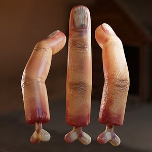 Rigged human chopped finger
