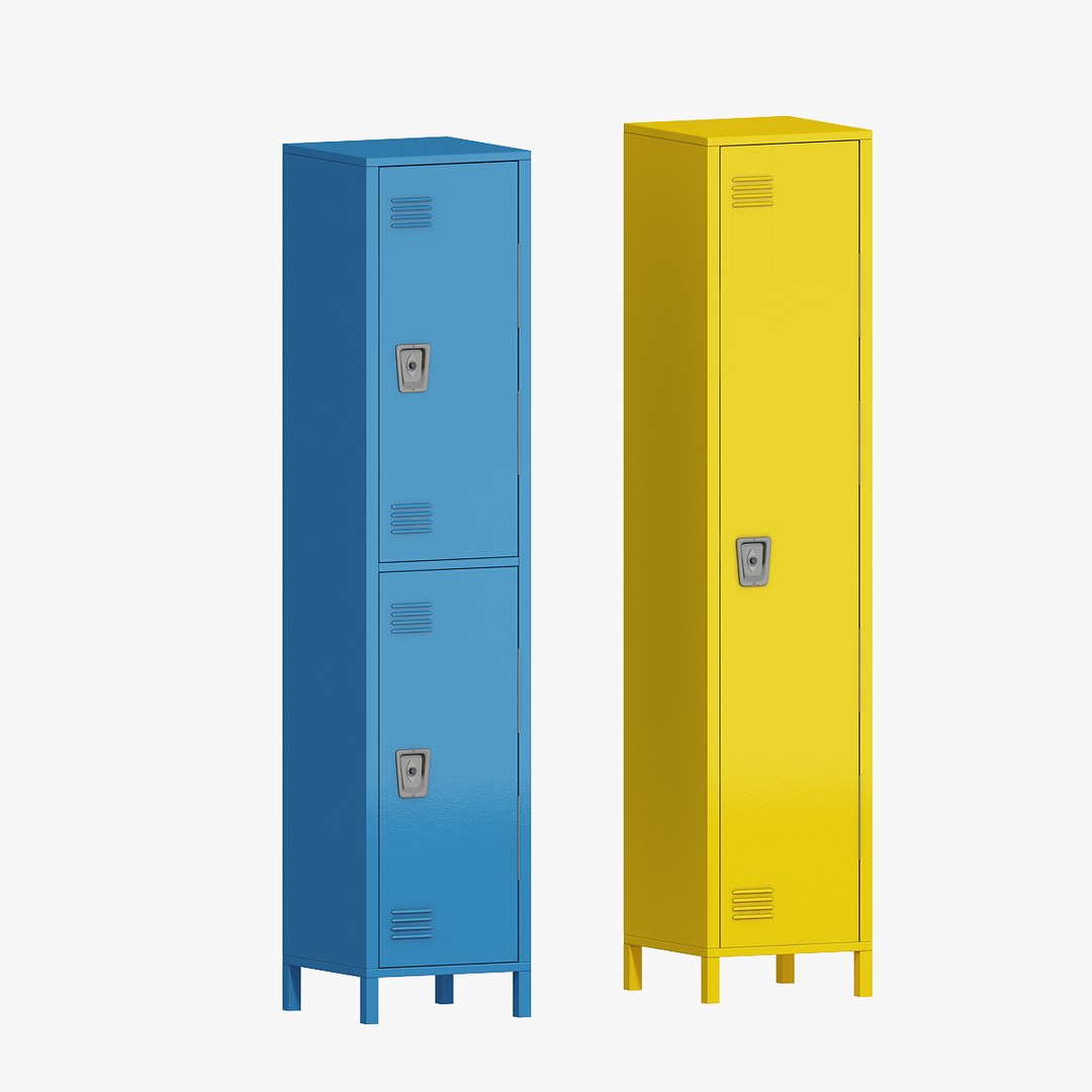Steel Locker model - TurboSquid 1954099