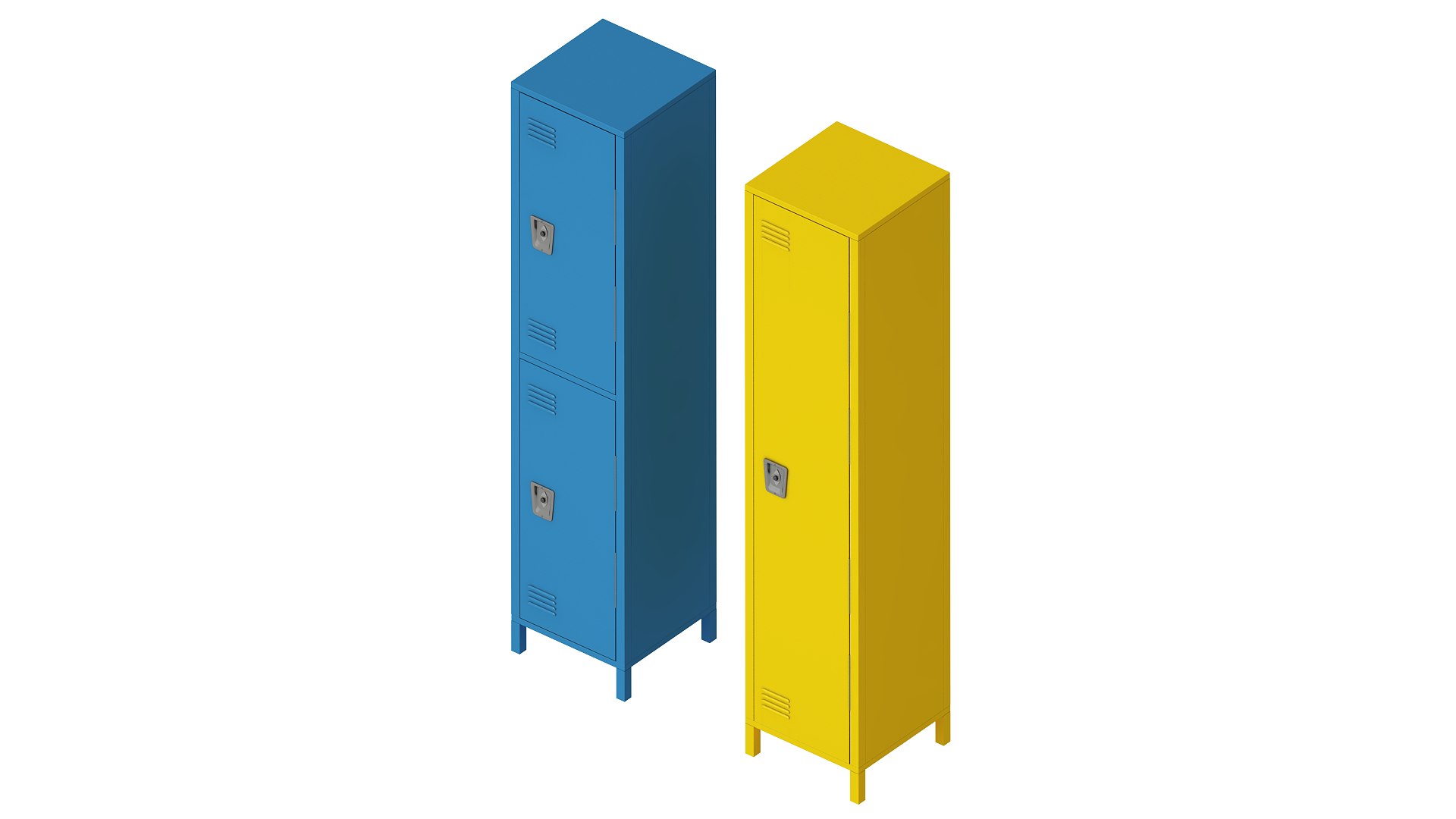 Steel Locker model - TurboSquid 1954099