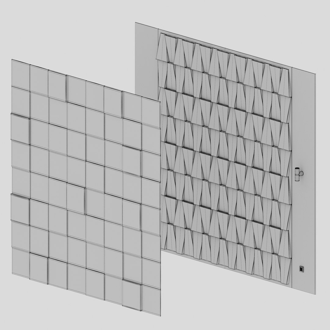 3D Wall Panels Set 3 - TurboSquid 1960459